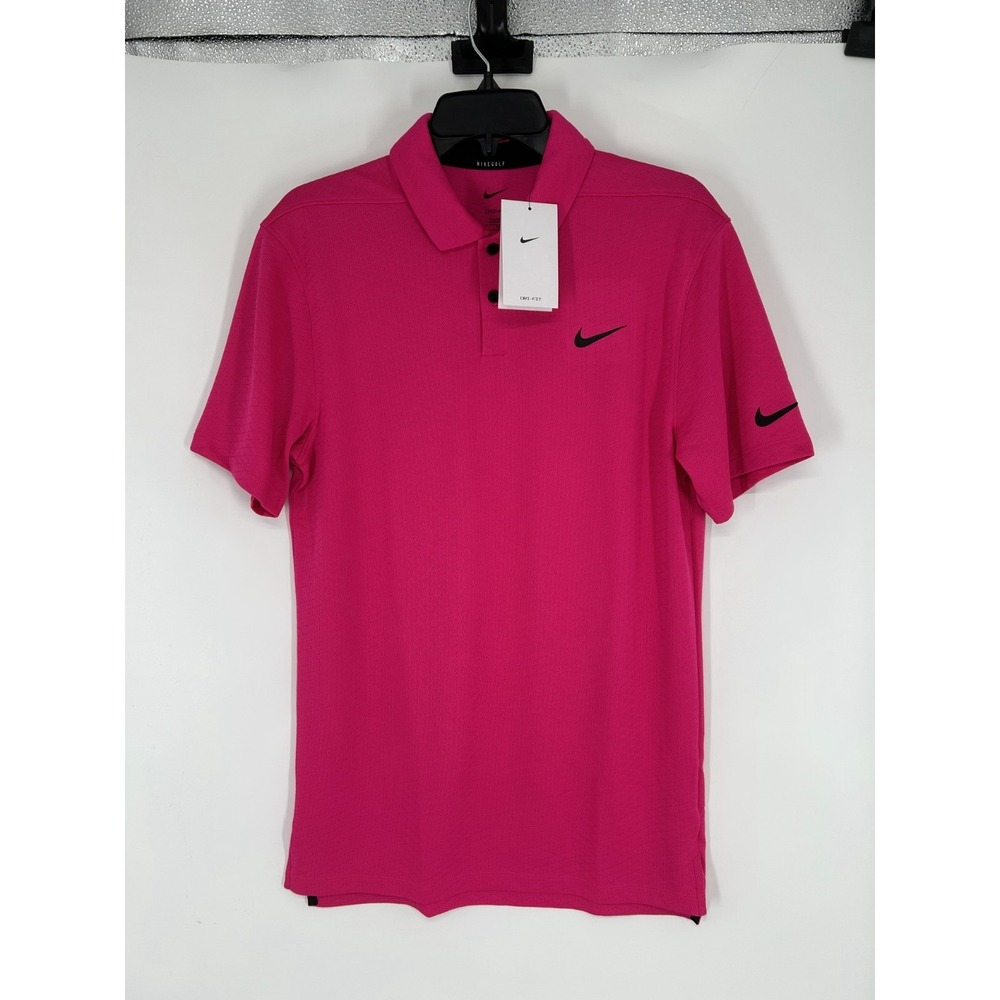 Nike Vapor Golf Polo Shirt Mens ST Small Tall Dri Fit Hot Pink Swoosh DH0818-642